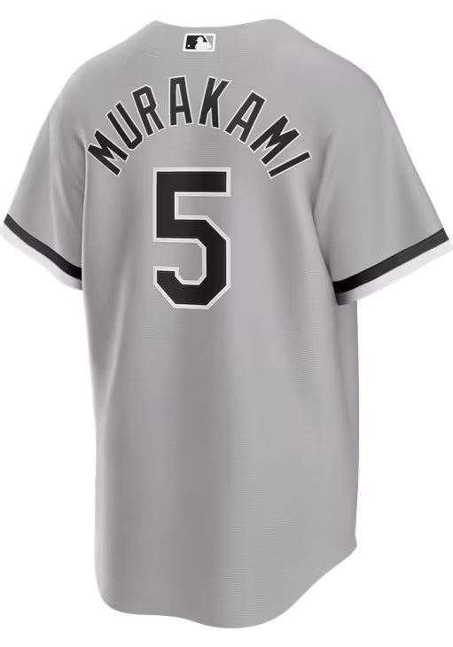 Men's Chicago White Sox Munetaka Murakami Nike Road Gray Replica Jersey Official Team Jersey Sports Fan Apparel