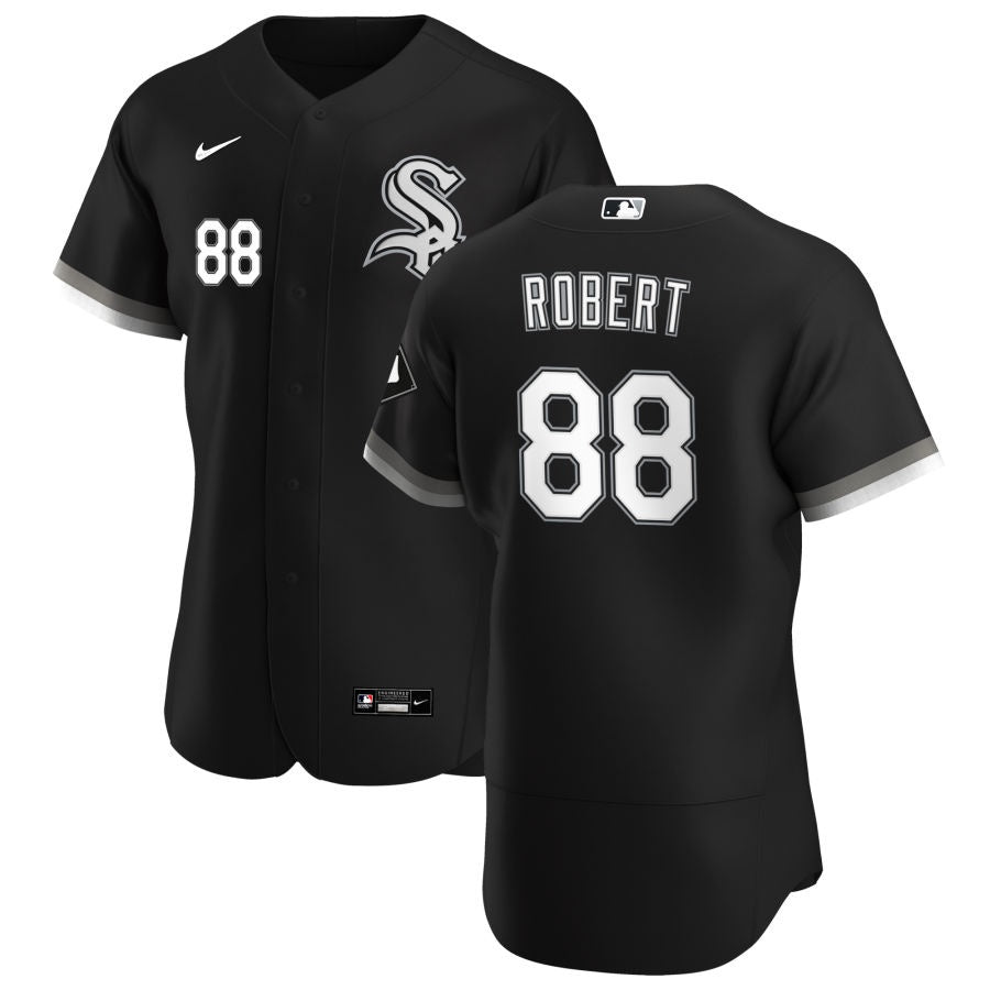 Men's Chicago White Sox Luis Robert Nike Black Alternate Authentic Player Jersey Official Team Jersey Sports Fan Apparel