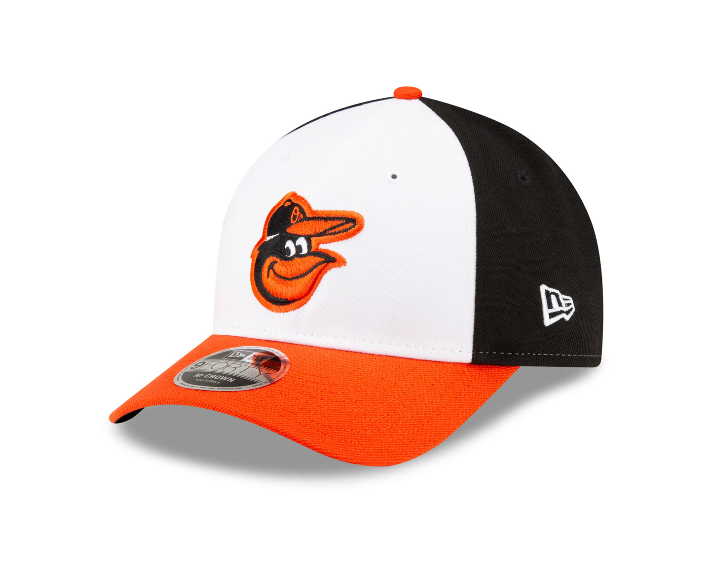 Baltimore Orioles White/Orange/Black New Era Player Replica M-Crown 9FORTY Adjustable Hat Official Team Hat Sports Fan Cap