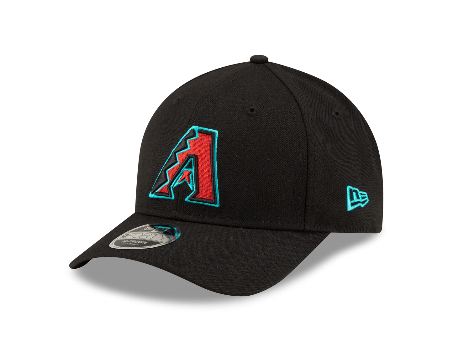 Arizona Diamondbacks Black Alternate New Era Player Replica M-Crown 9FORTY Adjustable Hat Official Team Hat Sports Fan Cap
