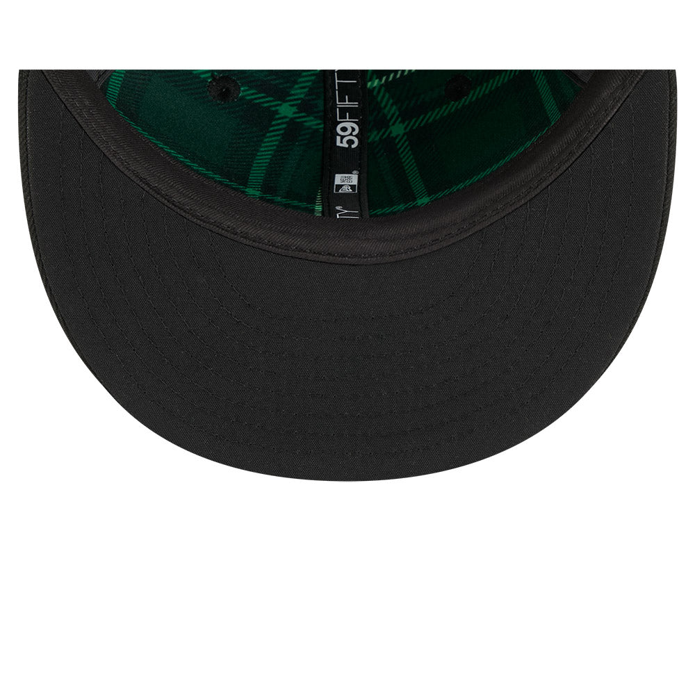 Men's Chicago Cubs New Era Black 2026 St. Patrick's Day Authentic Collection On-Field 59FIFTY Fitted Hat Official Team Hat Sports Fan Cap