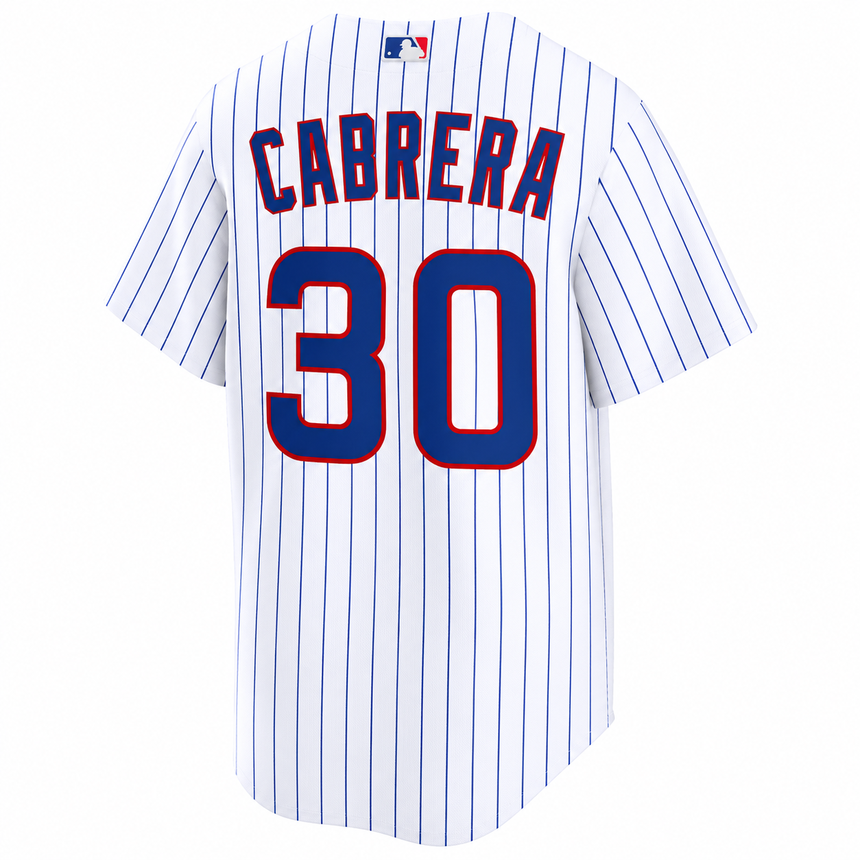 NIKE Men's Edward Cabrera Chicago Cubs Premium Twill White Home Replica Jersey With Authentic Premium Lettering Official Team Jersey Sports Fan Apparel