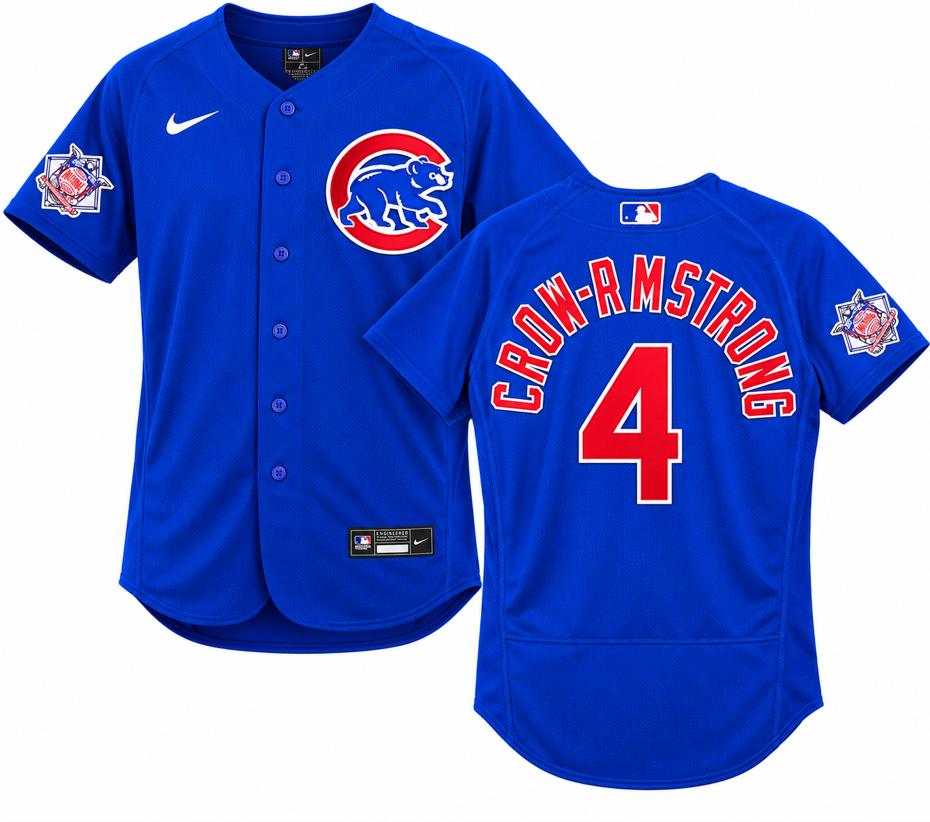 Men's Chicago Cubs Pete Crow-Armstrong Nike Alternate Royal Blue Authentic Player Jersey Official Team Jersey Sports Fan Apparel