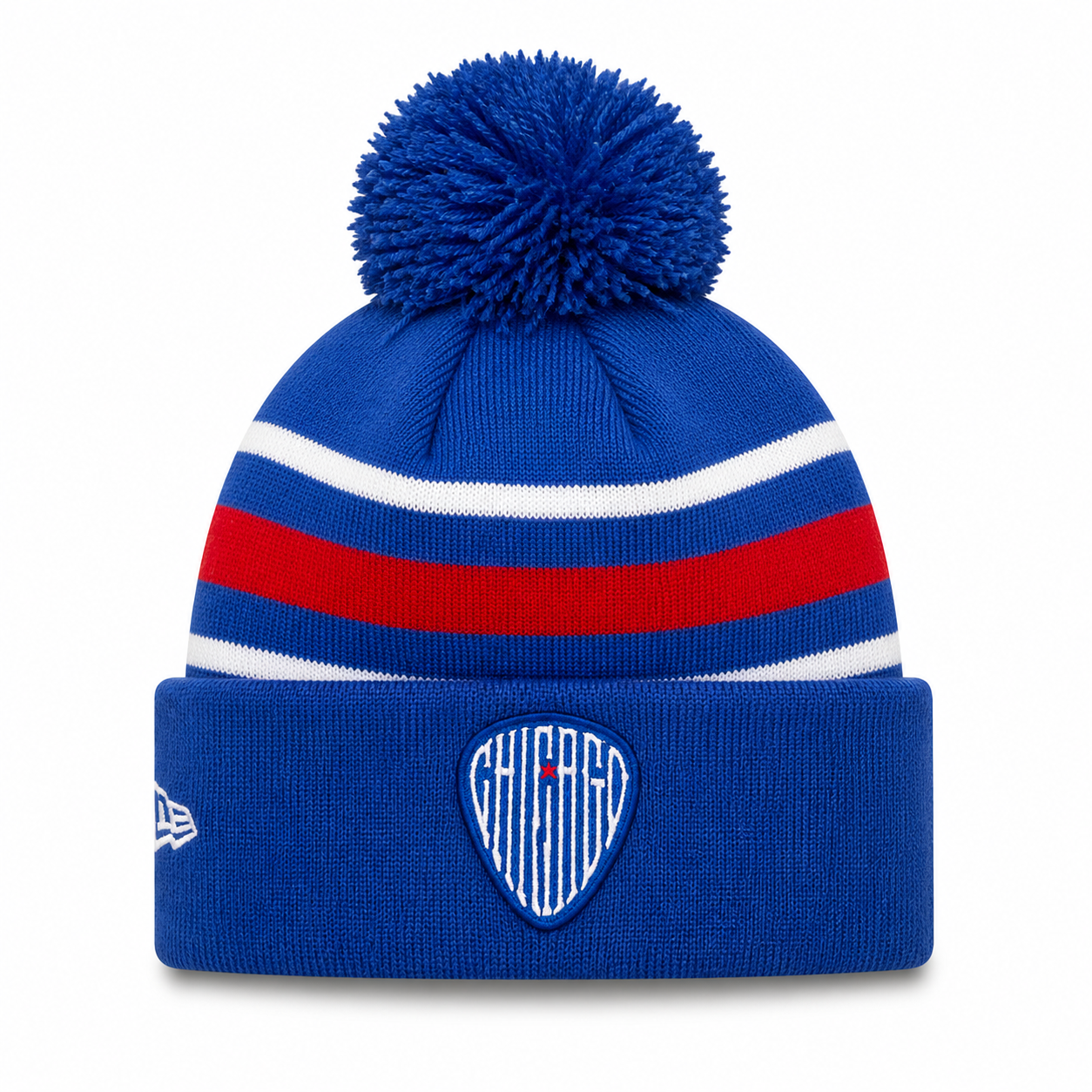 Chicago Cubs New Era Royal 2nd Alternate Cuffed Knit Hat with Pom Official Team Hat Sports Fan Cap