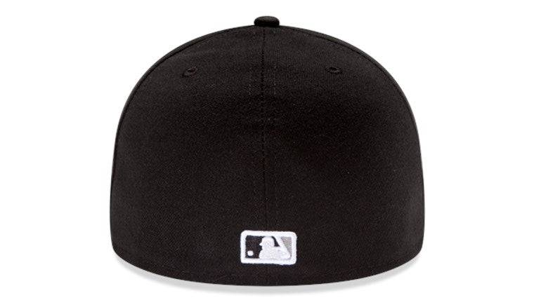 Men's Chicago White Sox New Era Black Authentic Collection On Field Low Profile Game 59FIFTY Fitted Hat Official Team Hat Sports Fan Cap