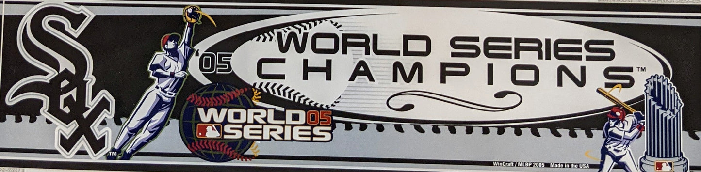 Chicago White Sox 2005 World Series Champions Bumper Sticker Official Sports Fan Gear