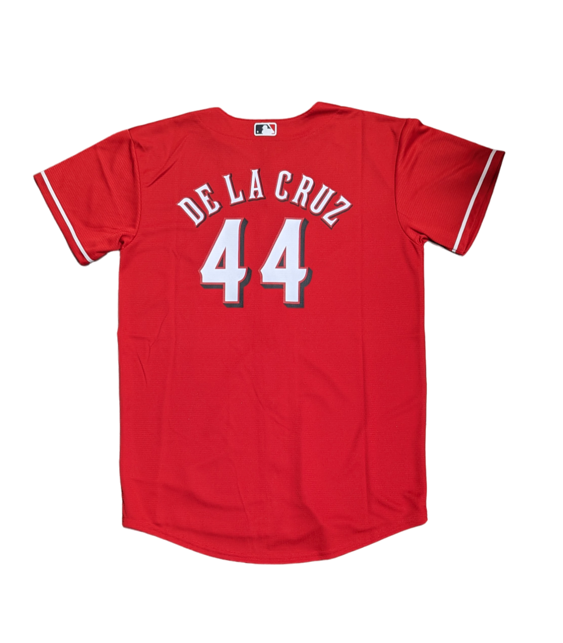 Youth Cincinnati Reds Elly De La Cruz MLB Red Alternate Screen Print Replica Jersey Official Team Jersey Sports Fan Apparel