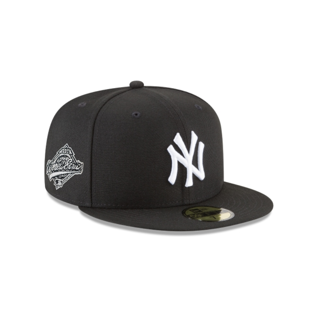 New York Yankees 1996 World Series Black New Era 59Fifty Fitted Hat Official Team Hat Sports Fan Cap