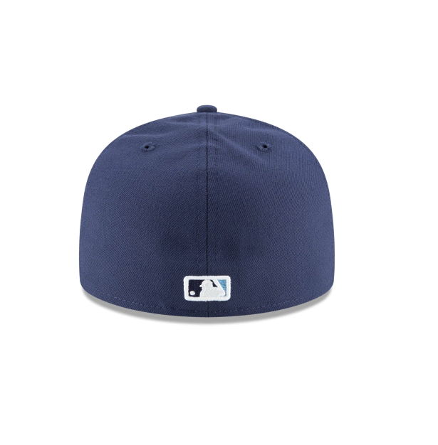 Men's Tampa Bay Rays New Era Navy Game Authentic Collection Alternate On-Field 59FIFTY Fitted Hat Official Team Hat Sports Fan Cap