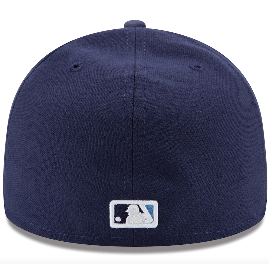Men's Tampa Bay Rays New Era Navy Game Authentic Collection On-Field 59FIFTY Fitted Hat Official Team Hat Sports Fan Cap