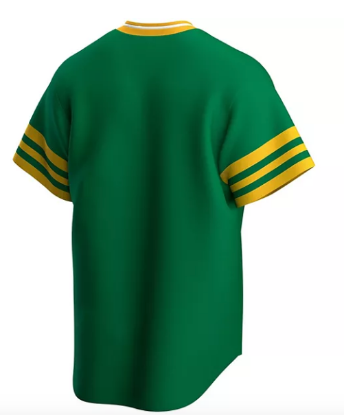Men's Oakland Athletics Nike Kelly Green Road Cooperstown Collection Team Jersey Official Team Jersey Sports Fan Apparel