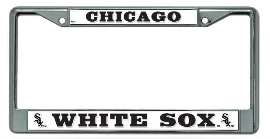 Chicago White Sox Chrome License plate Frame By Rico Official Sports Fan Gear