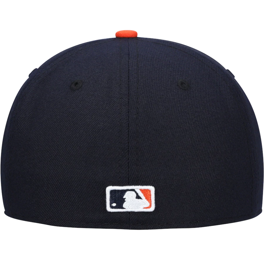 Men's Detroit Tigers New Era Navy Road Authentic Collection On-Field Logo 59FIFTY Fitted Hat Official Team Hat Sports Fan Cap