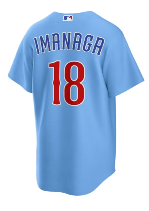 Men's Shota Imanaga #18 Chicago Cubs Nike Light Blue 2nd Alternate Replica Jersey Official Team Jersey Sports Fan Apparel