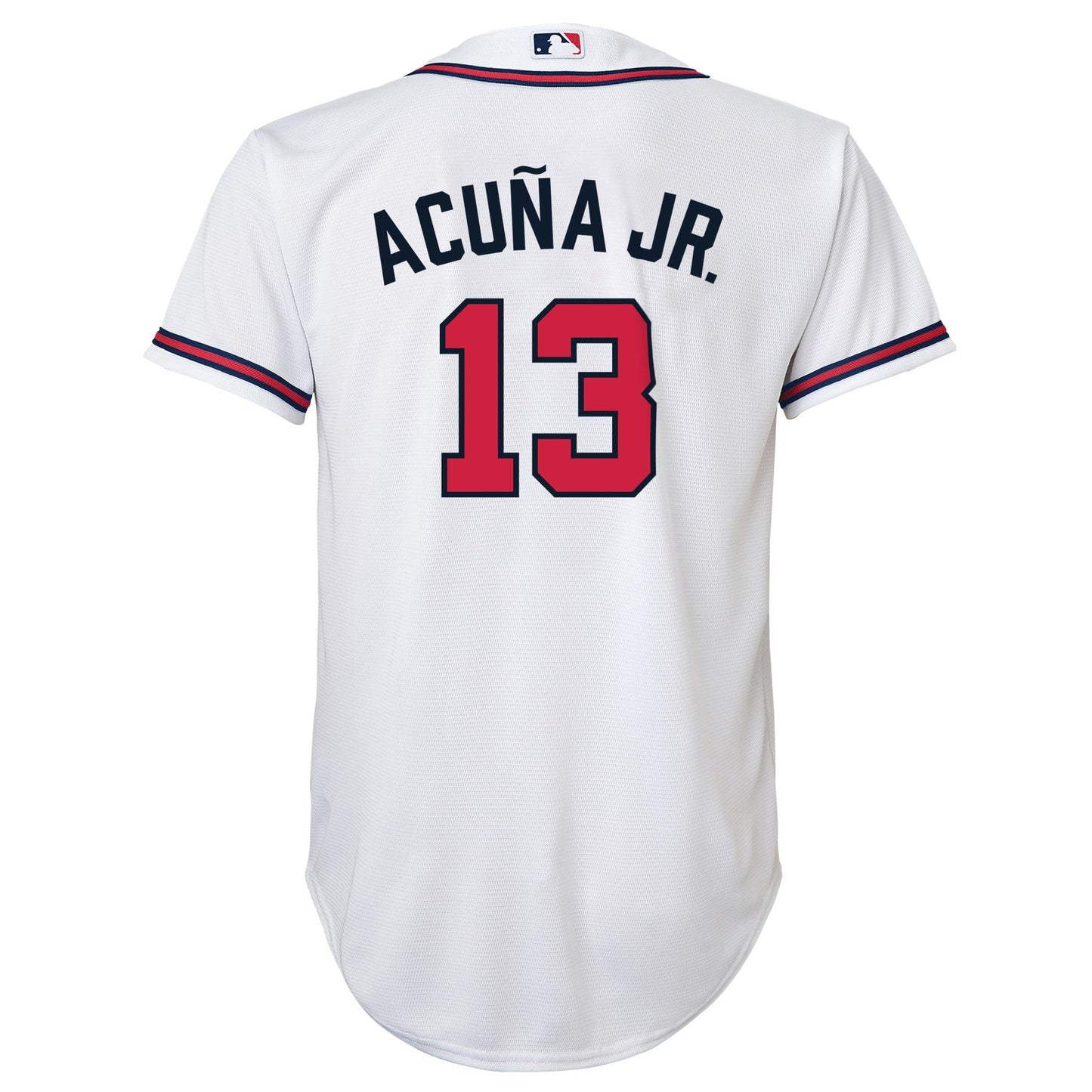 Youth Ronald Acuna Jr. Atlanta Braves White Home Replica NIKE Screen Print Jersey Official Team Jersey Sports Fan Apparel
