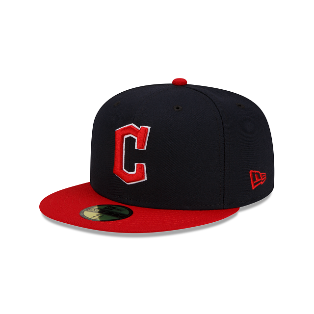 Cleveland Guardians New Era 2 Tone Home On Field 59FIFTY Fitted Hat Official Team Hat Sports Fan Cap
