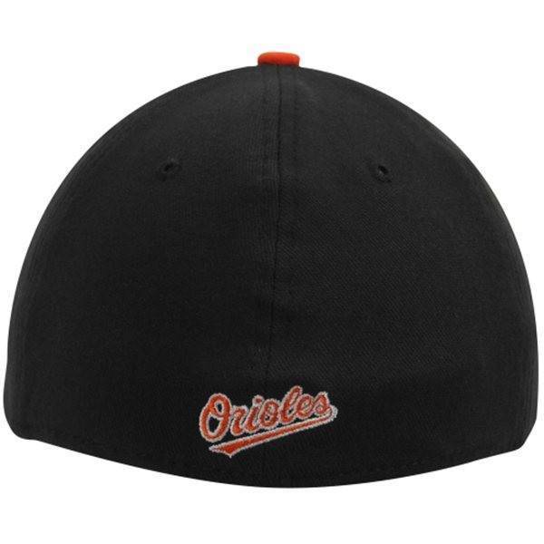 New Era Baltimore Orioles Black/Orange Team Classic Road 39THIRTY Flex Cap Official Team Hat Sports Fan Cap