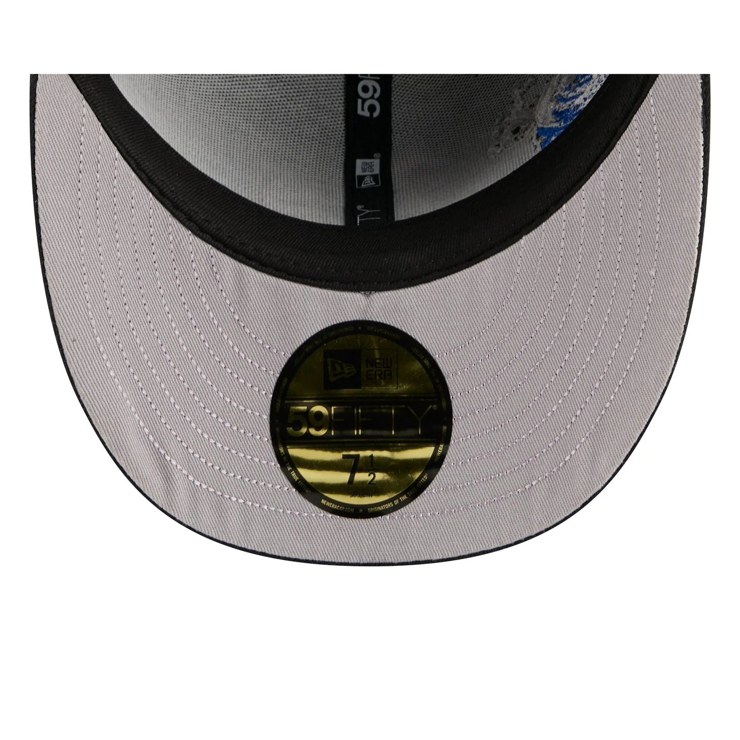 Oakland Athletics MLB Waves 59FIFTY Fitted New Era Black/White Official Team Hat Sports Fan Cap