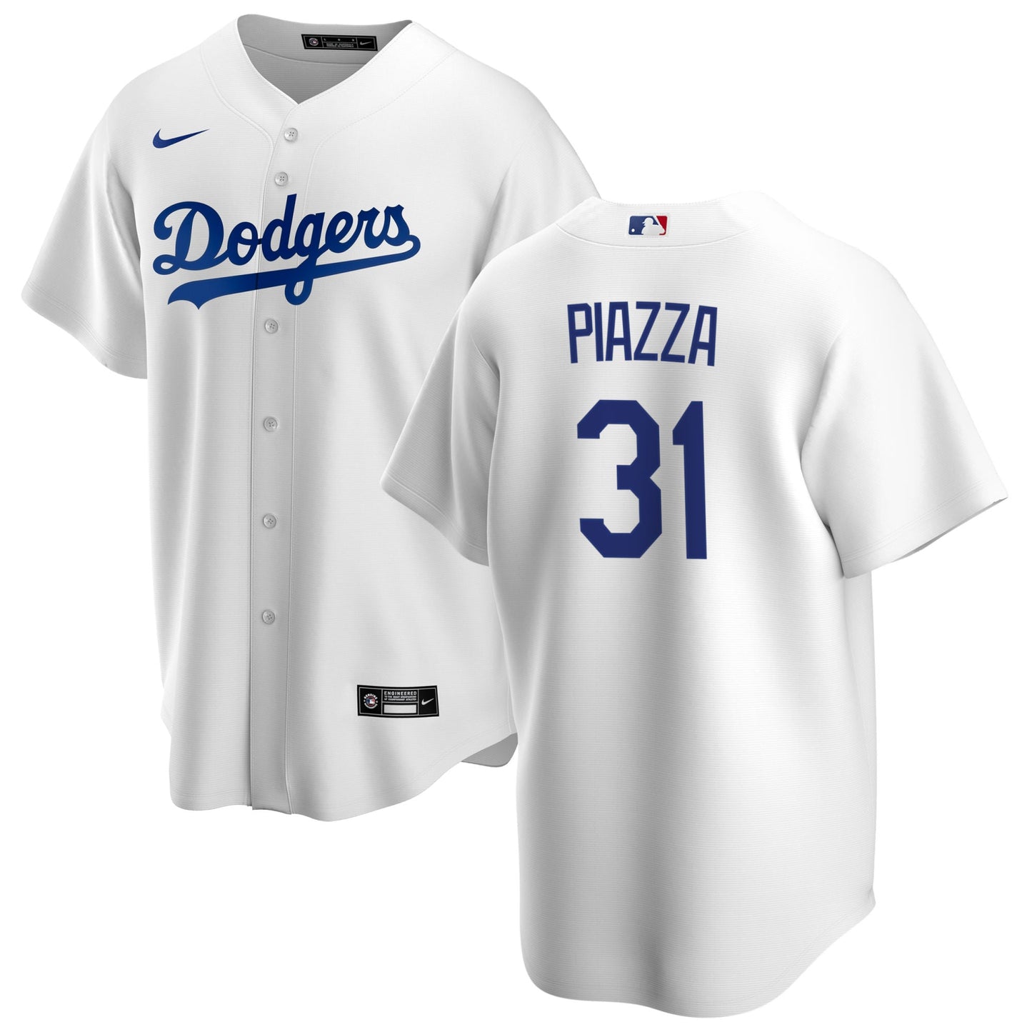 Men's Mike Piazza Los Angeles Dodgers Nike White Home Replica Team Jersey Official Team Jersey Sports Fan Apparel