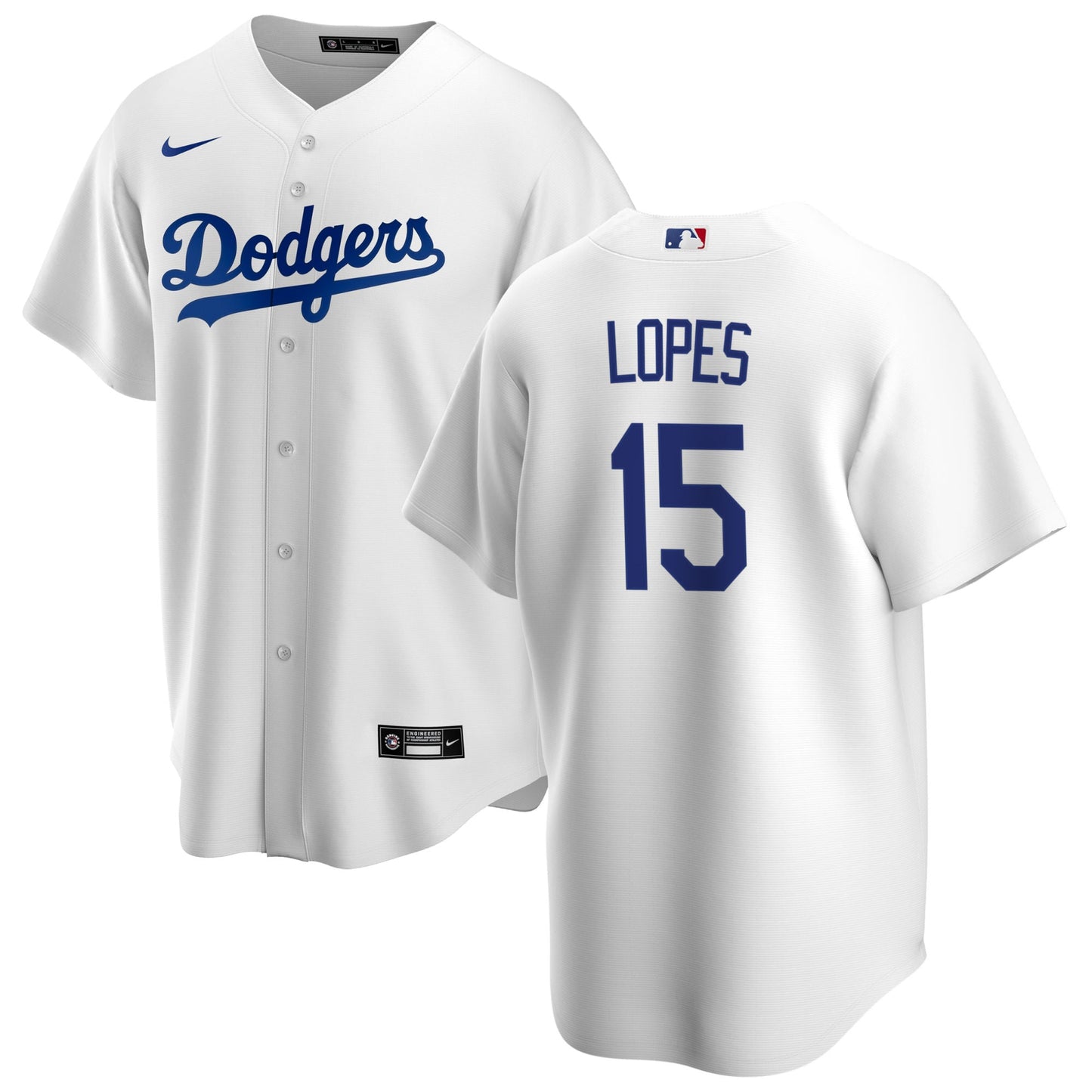Men's Davey Lopes Los Angeles Dodgers Nike White Home Replica Team Jersey Official Team Jersey Sports Fan Apparel
