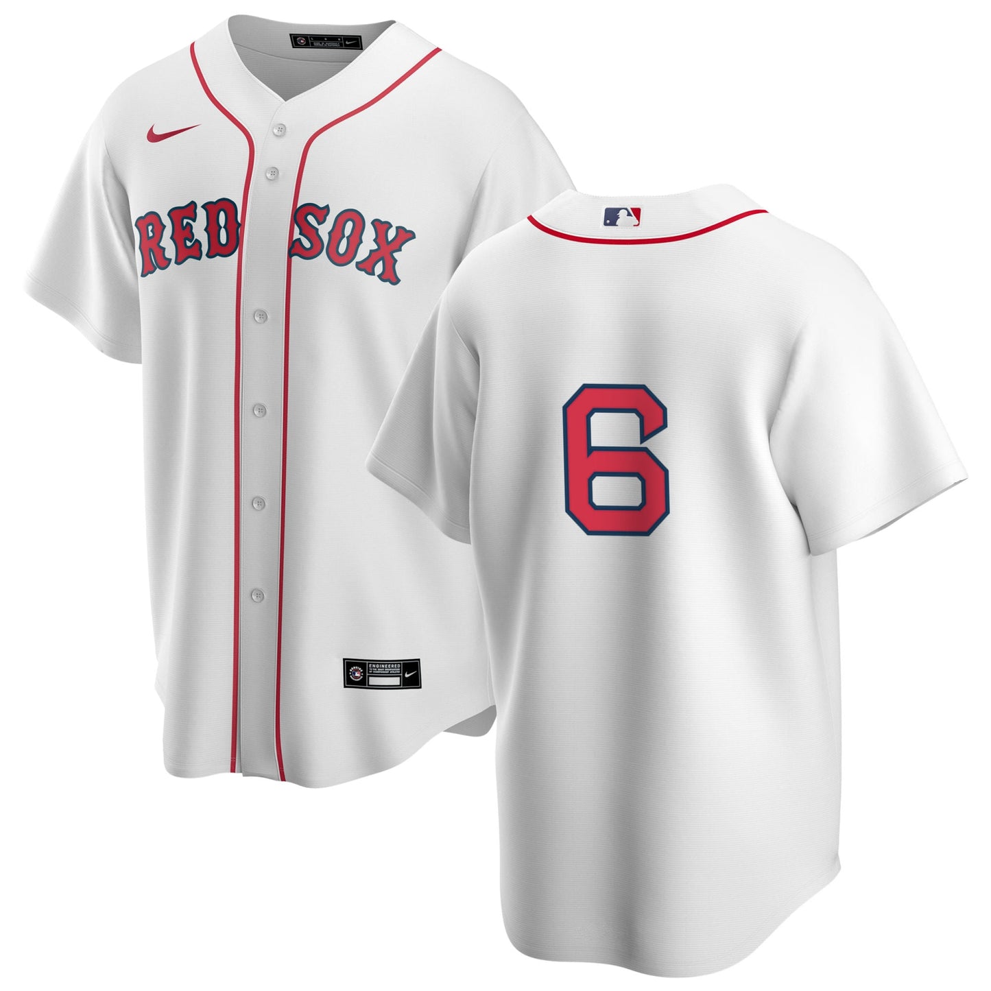 Men's Nike Boston Red Sox Johnny Pesky #6 Home Official Replica Player Jersey Official Team Jersey Sports Fan Apparel