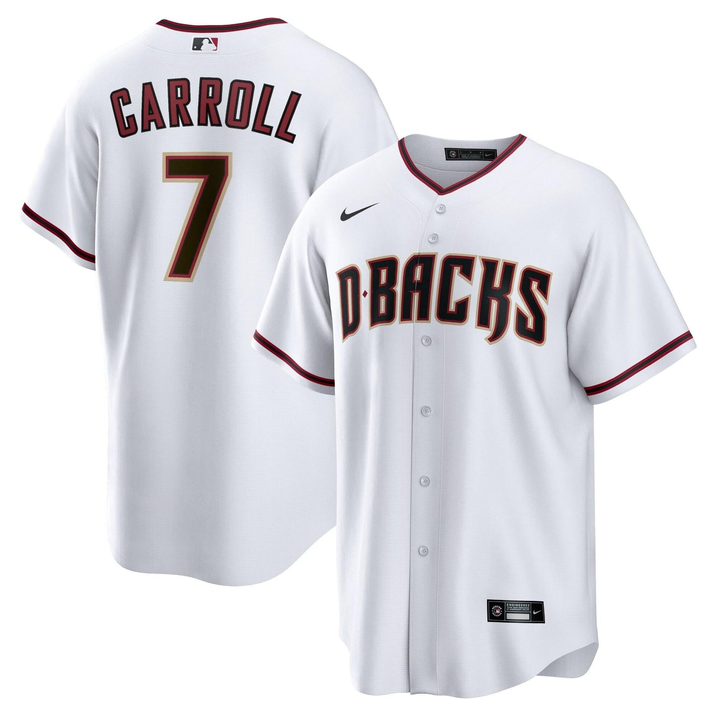 Youth Corbin Carroll Arizona Diamondbacks Nike White Home Replica Premium Team Jersey Official Team Jersey Sports Fan Apparel