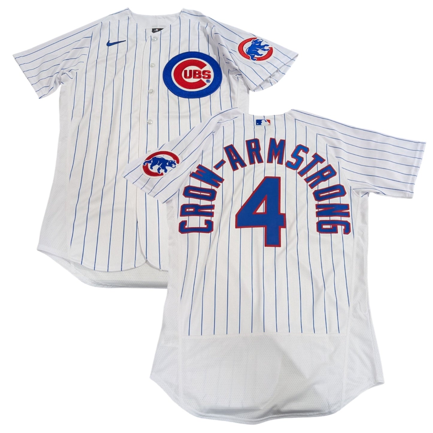 Men's Chicago Cubs Pete Crow-Armstrong Nike Home White Authentic Player Jersey Official Team Jersey Sports Fan Apparel