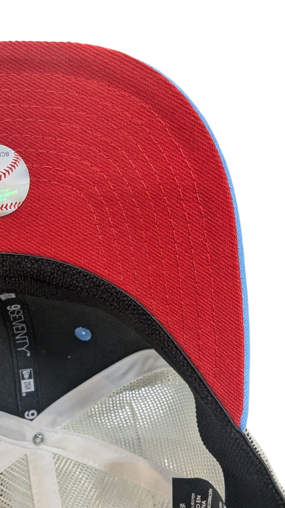 Chicago Cubs New Era Sky Blue/Red Alternate 2 9SEVENTY Trucker Hat Official Team Hat Sports Fan Cap