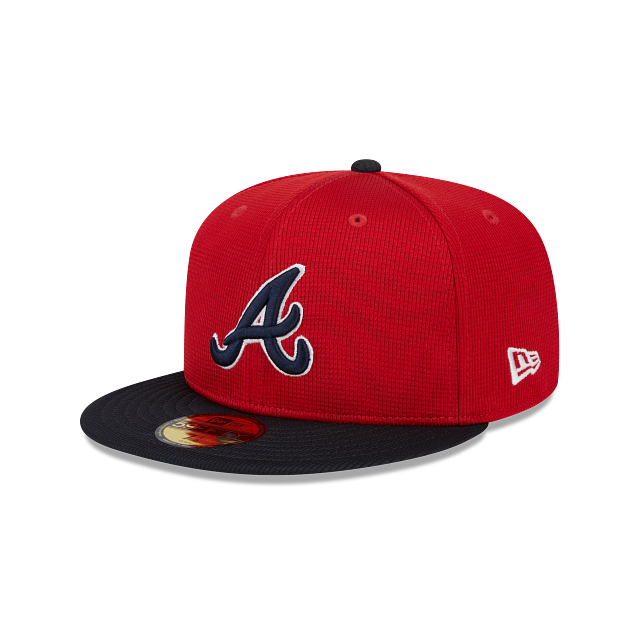 Atlanta Braves New Era Red/Navy 2025 Spring Training 59FIFTY Fitted Hat Official Team Hat Sports Fan Cap