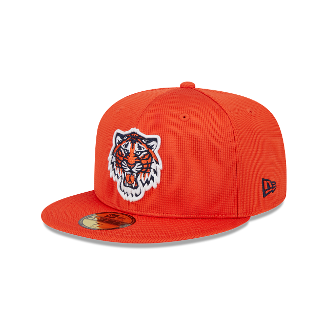 Detroit Tigers New Era Orange 2025 Spring Training 59FIFTY Fitted Hat Official Team Hat Sports Fan Cap