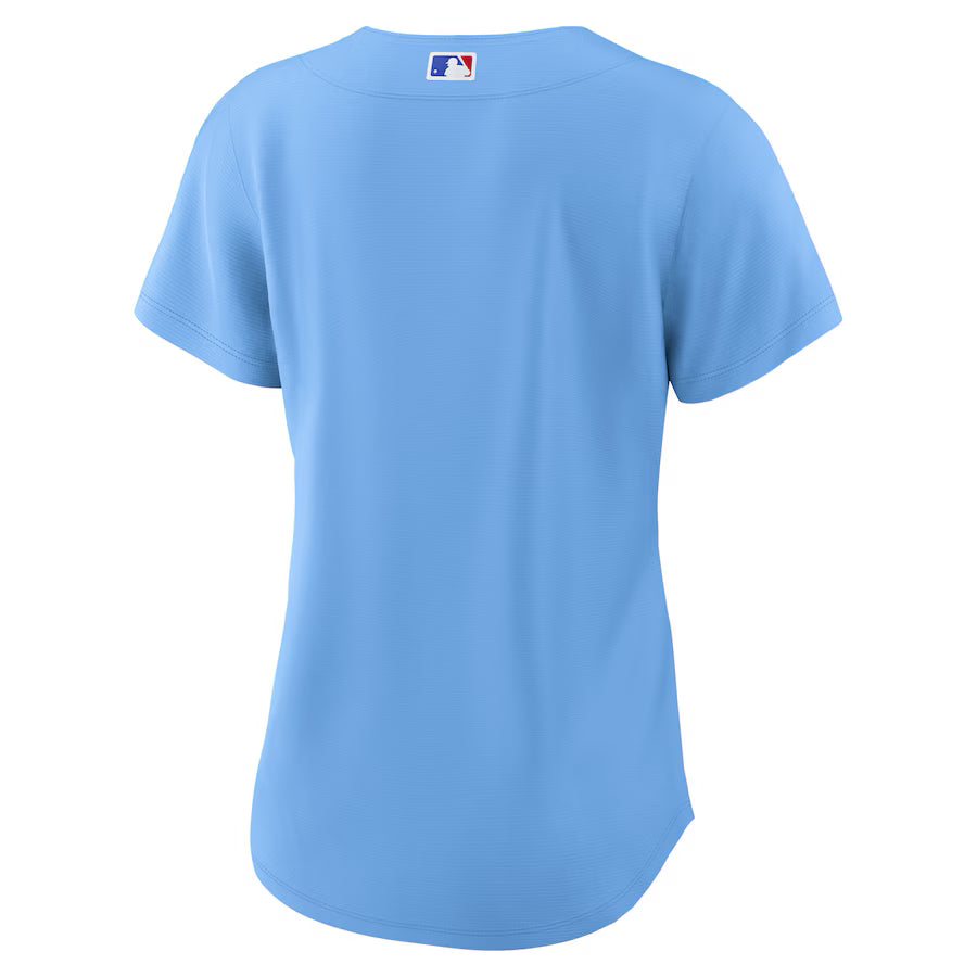 Women's Chicago Cubs Nike Alternate 2 Light Blue Replica Jersey Official Team Jersey Sports Fan Apparel