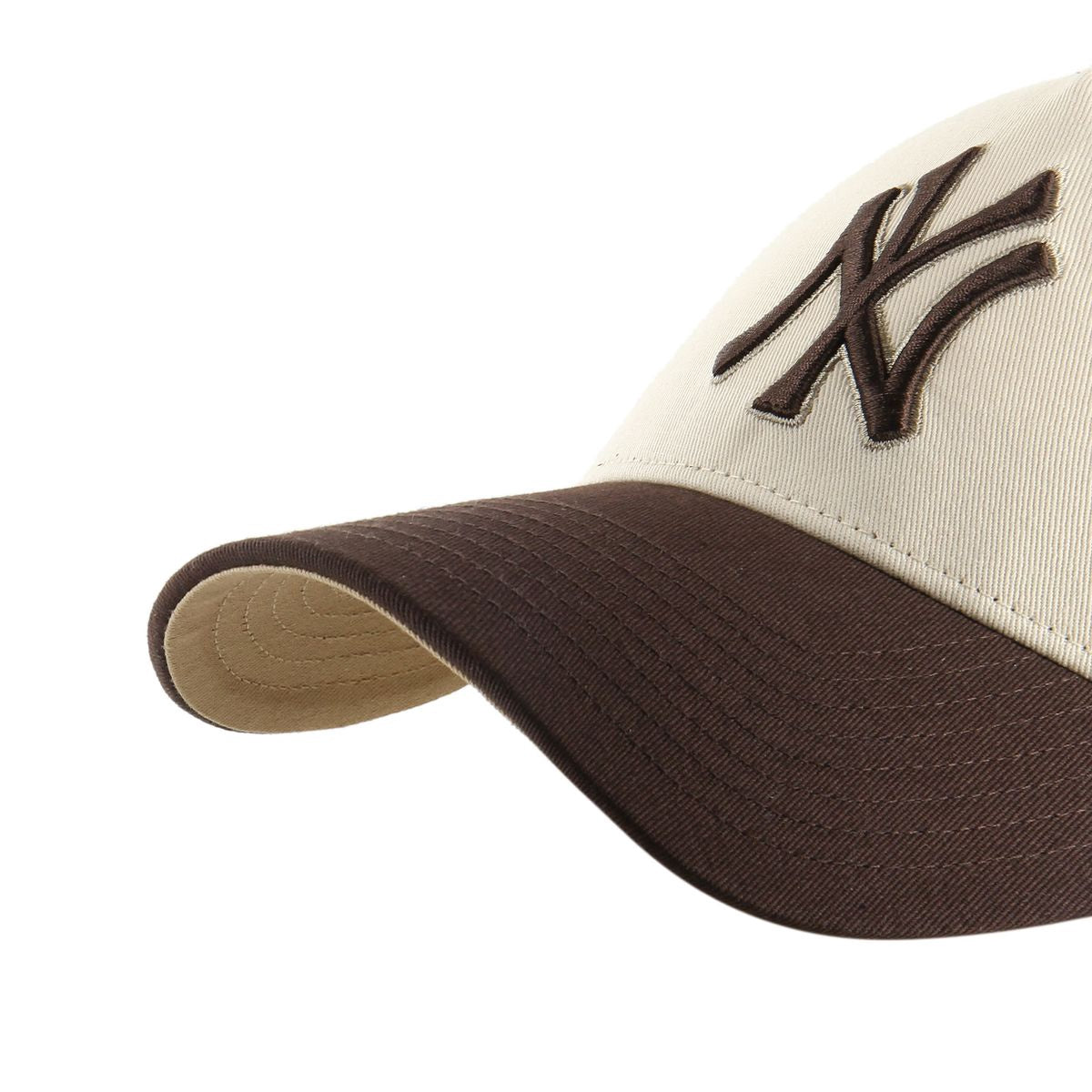 New York Yankees MLB Ballpark Mesh TT '47 Offside DT Beige/Brown Official Sports Fan Gear