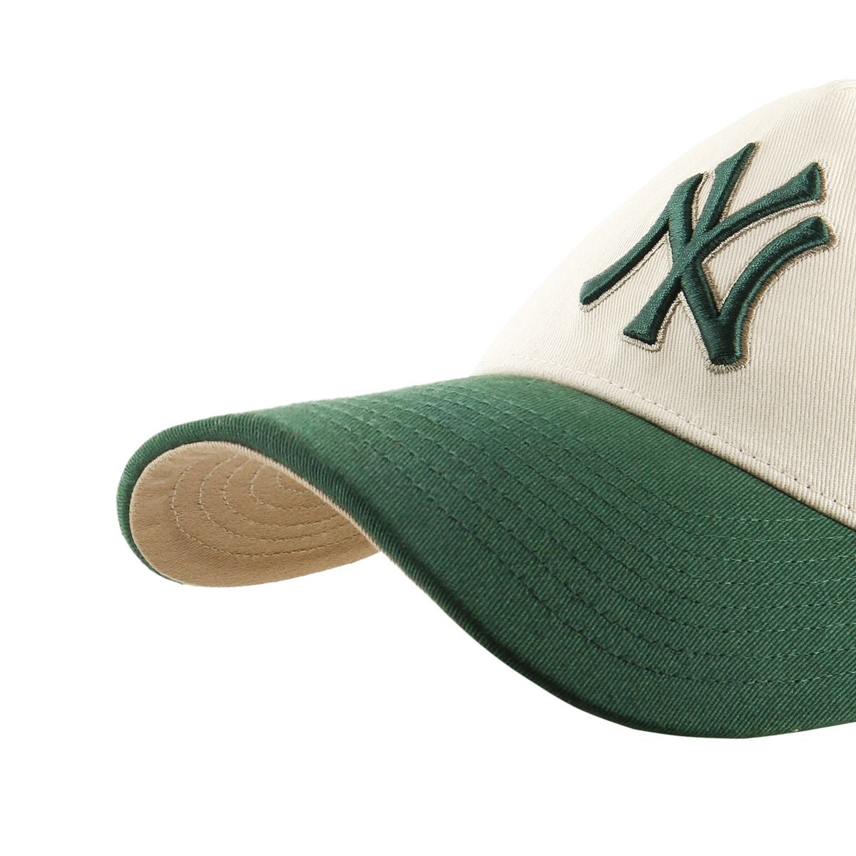 New York Yankees MLB Ballpark Mesh TT '47 Offside DT Beige/Green Official Sports Fan Gear