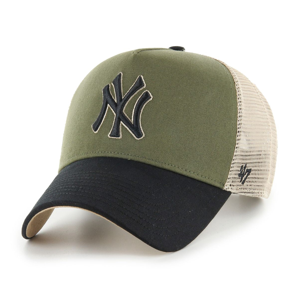 New York Yankees MLB Ballpark Mesh TT '47 Offside DT Green/Navy Official Sports Fan Gear