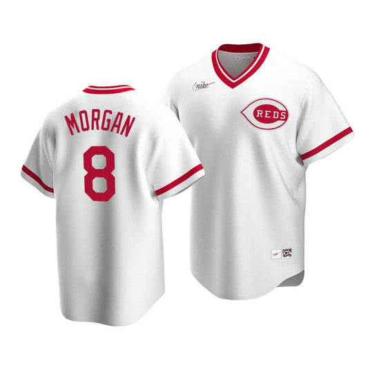 Nike Men's Cincinnati Reds Joe Morgan Cooperstown Collection Home Replica Cool Base Jersey Official Team Jersey Sports Fan Apparel