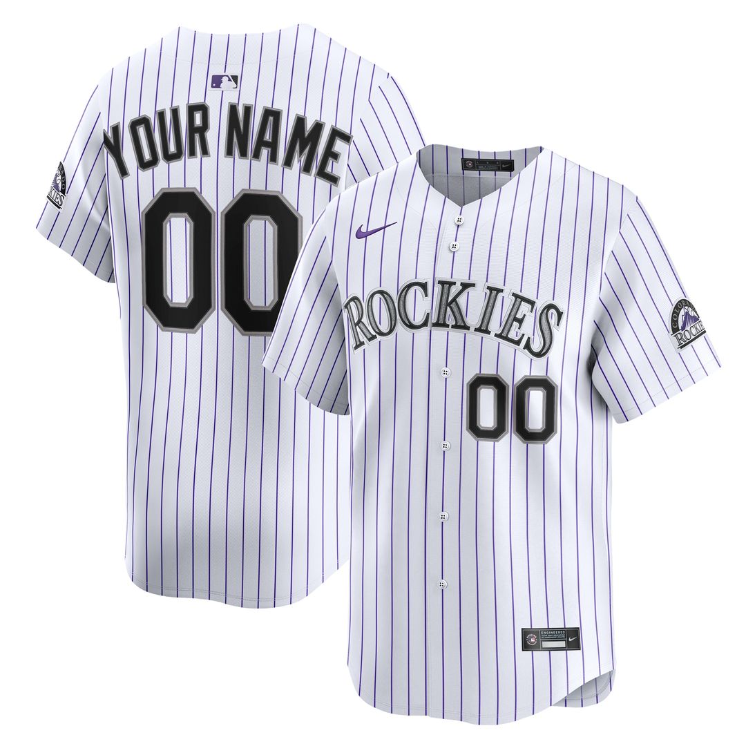 Colorado Rockies Nike Alternate Limited Custom Jersey - Purple
