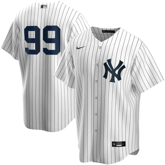 Men's Nike Aaron Judge #99 White New York Yankees Home Official Replica Player Jersey Official Team Jersey Sports Fan Apparel