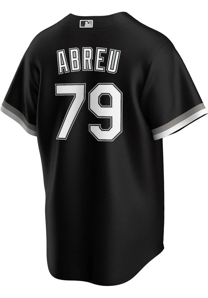 Men's Chicago White Sox Jose Abreu Nike Black Alternate Replica Player Name Jersey Official Team Jersey Sports Fan Apparel