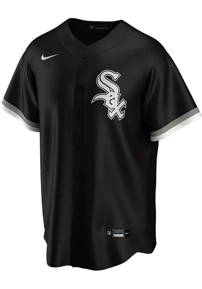 Men's Chicago White Sox Jose Abreu Nike Black Alternate Replica Player Name Jersey Official Team Jersey Sports Fan Apparel