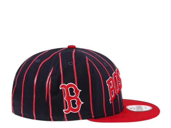 Boston Red Sox Navy/Red City Arch New Era 9FIFTY Snapback Hat Official Team Hat Sports Fan Cap