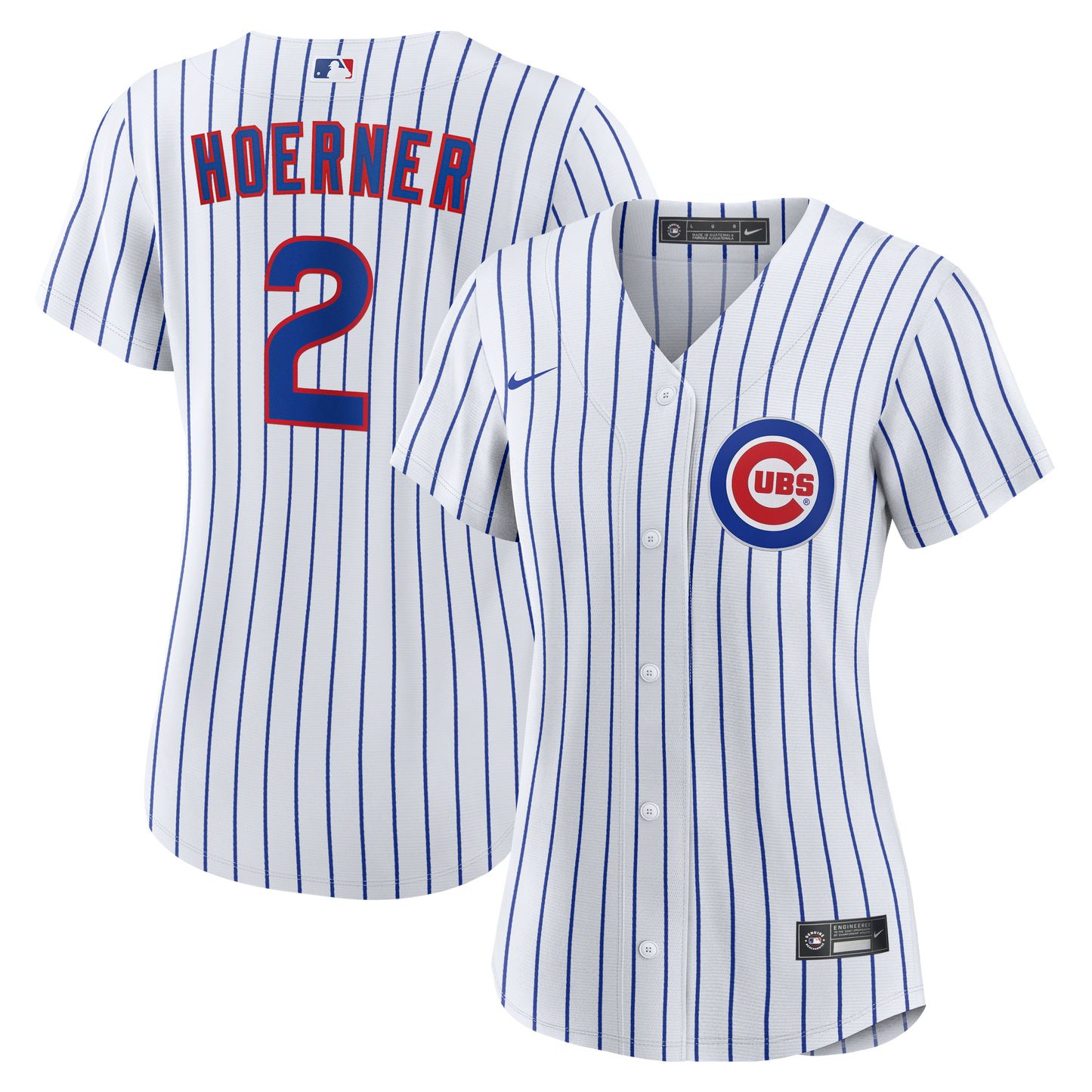 Women's Nico Hoerner Chicago Cubs Nike White Home Replica Team Jersey Official Team Jersey Sports Fan Apparel