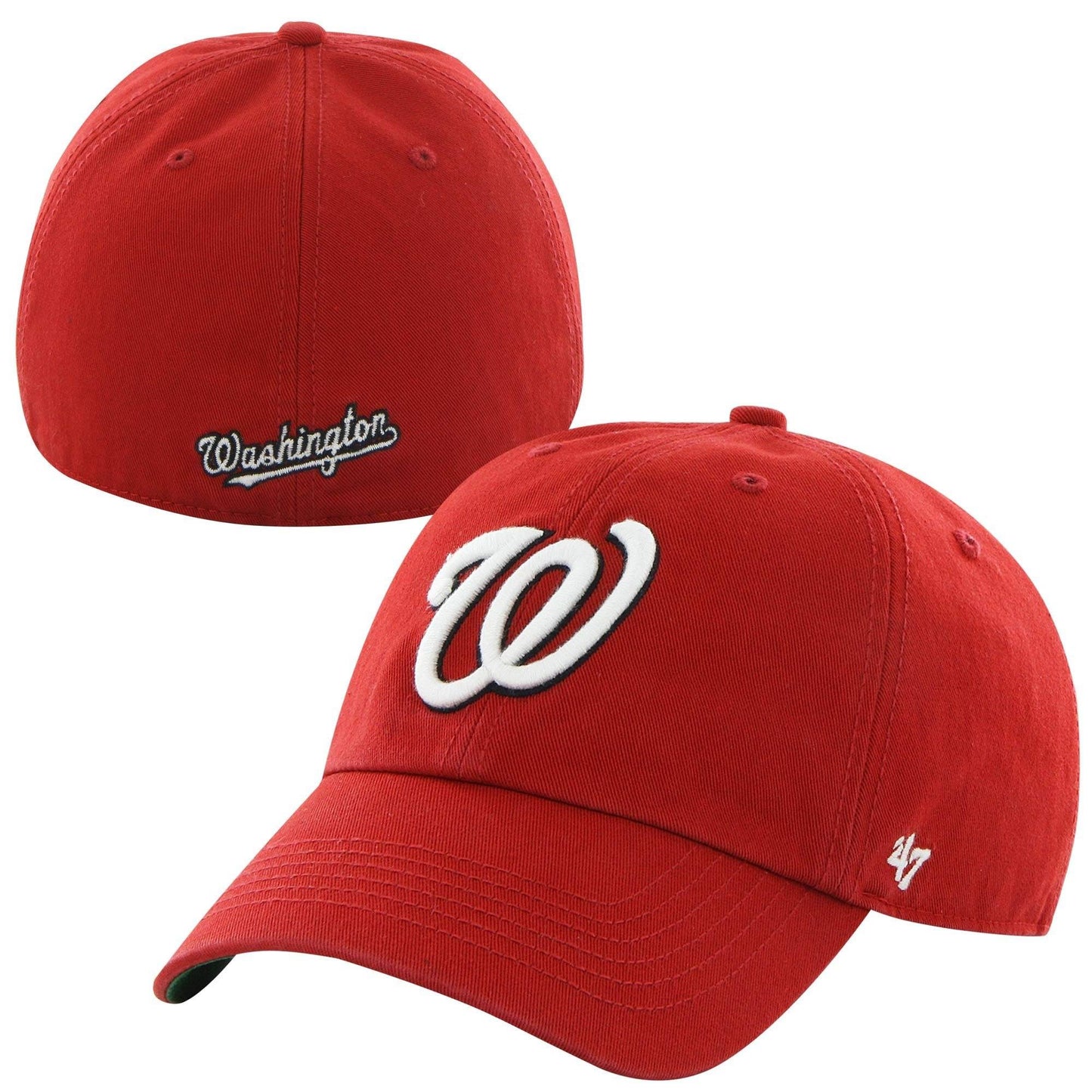 '47 Washington Nationals Red Home Franchise Fitted Dad Hat Official Team Hat Sports Fan Cap
