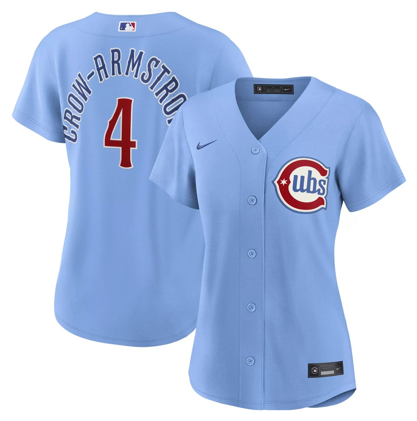 Women's Chicago Cubs Pete Crow-Armstrong Nike Powder Blue Alternate 2 Replica Player Jersey Official Team Jersey Sports Fan Apparel