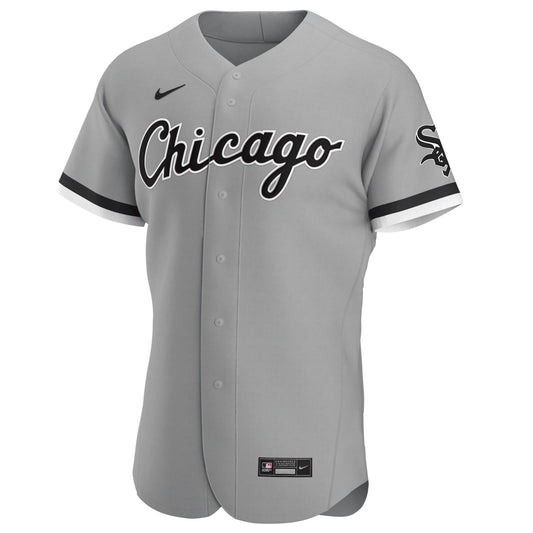Men's Chicago White Sox Nike Gray Road Authentic Official Team Jersey Sports Fan Apparel