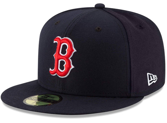 Men's Boston Red Sox New Era Navy Game Authentic Collection On-Field 59FIFTY Fitted Hat Official Team Hat Sports Fan Cap