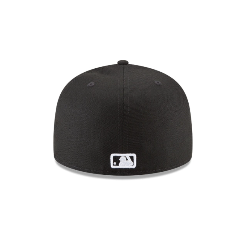 Los Angeles Dodgers MLB Basic 59FIFTY Fitted New Era Black/White Official Team Hat Sports Fan Cap
