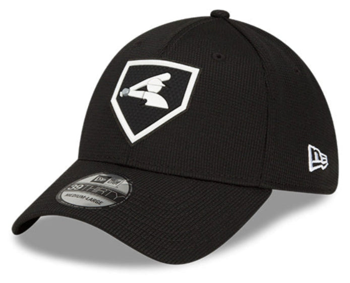 Men's Chicago White Sox New Era Black 2022 Clubhouse Black 39THIRTY Flex Hat Official Team Hat Sports Fan Cap