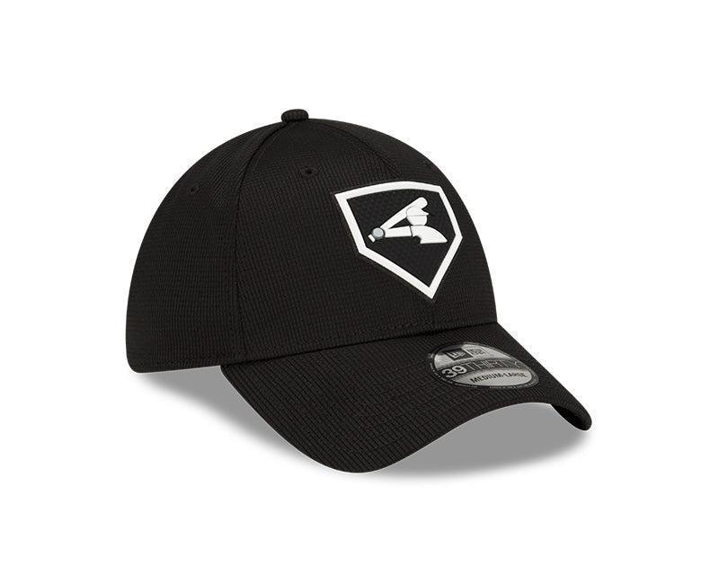 Men's Chicago White Sox New Era Black 2022 Clubhouse Black 39THIRTY Flex Hat Official Team Hat Sports Fan Cap