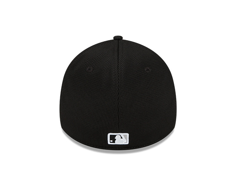 Men's Chicago White Sox New Era Black 2022 Clubhouse Black 39THIRTY Flex Hat Official Team Hat Sports Fan Cap