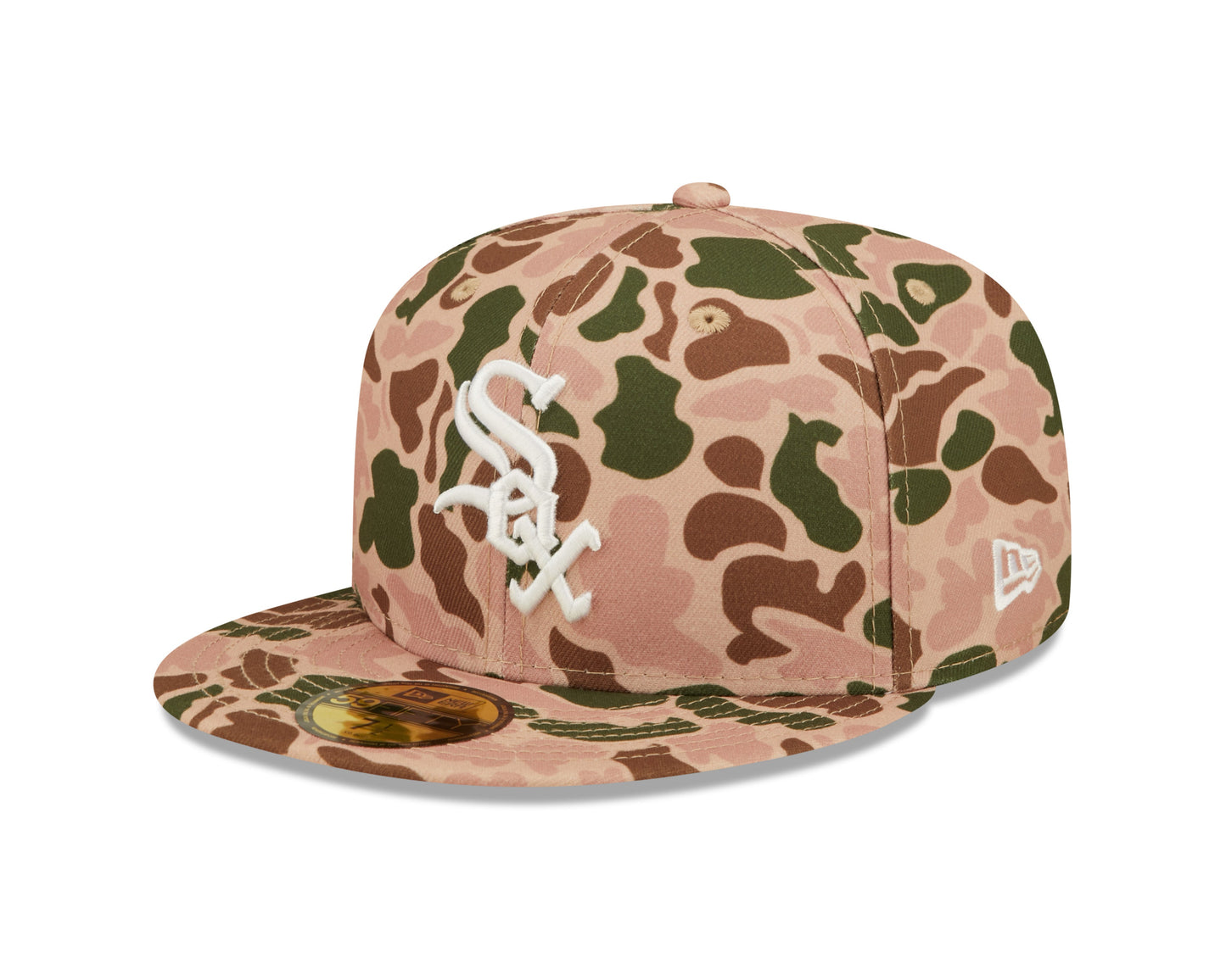 Chicago White Sox New Era 2005 World Series Duck Camo 59FIFTY Fitted Hat Official Team Hat Sports Fan Cap